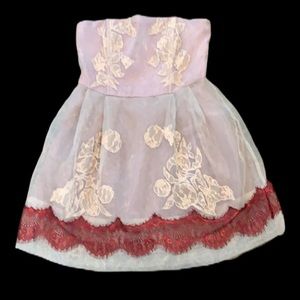 🏝 ASOS Cocktail Dress Purple Strapless Dress 8